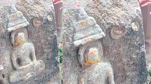ಕುರುಗೋಡು ತಾಲೂಕಿನ ಕೋಳೂರು ಗ್ರಾಮದ ಹೊಲಗಳಲ್ಲಿ ಪತ್ತೆಯಾದ ಜೀನಮೂರ್ತಿ.
