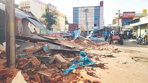 12 dilapidated commercial shops demolished