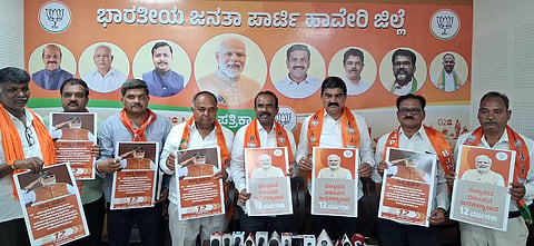 Haveri, BJP, MLC, Modi, Posters, Release, 