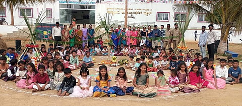  ವಿದ್ಯಾಧಾರೆ ಶಾಲೆಯಲ್ಲಿ ಕಂಡುಬಂದ ಸಂಕ್ರಾಂತಿ ಸುಗ್ಗಿ ಸಂಭ್ರಮ.