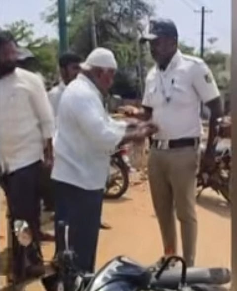 Biker's rampage after being fined