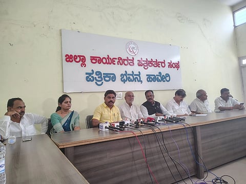 Haveri, Harihara, Panchamasali Peetha, Trustee, Pressmeet, 