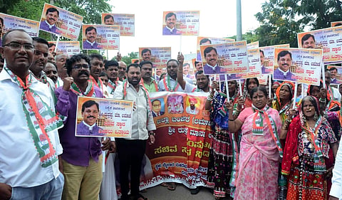 Haveri, Banjara Samaja, MLA Rudrappa Lamani, Minister, Protest, 
