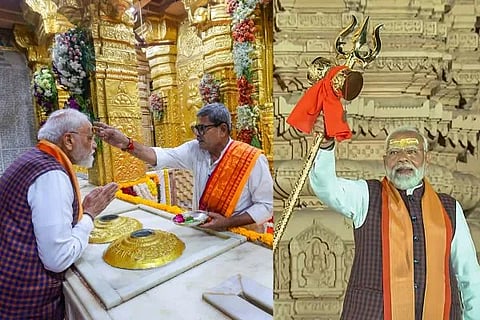 Swabhiman Parv |  ಗುಜರಾತ್‌ನ ಸೋಮನಾಥ ದೇವಾಲಯದಲ್ಲಿ ಪ್ರಾರ್ಥನೆ ಸಲ್ಲಿಸಿದ ಪ್ರಧಾನಿ ನರೇಂದ್ರ ಮೋದಿ