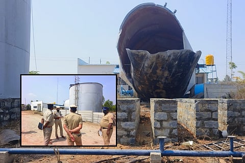 Chemical tank explodes