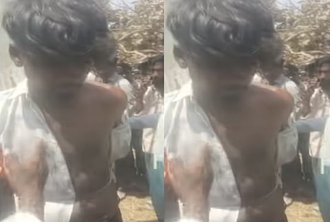 ಕಂಬಕ್ಕೆ ಕಟ್ಟಿ ಹಾಕಿ ಥಳಿತ