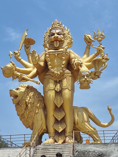 108-foot-tall statue of Pratyangira Devi to be unveiled on August 20.