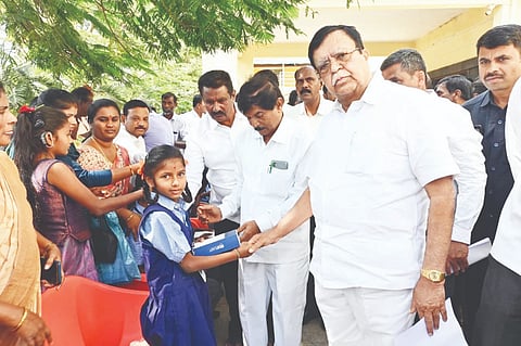 Conduct a survey and distribute equipment.