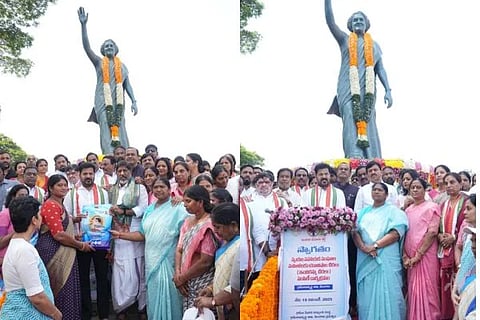 ತೆಲಂಗಾಣದಲ್ಲಿ ಸಿಎಂ ರೇವಂತ್ ರೆಡ್ಡಿಯಿಂದ ಸೀರೆ ಹಂಚಿಕೆಗೆ ಚಾಲನೆ