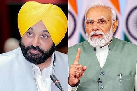 ಪಂಜಾಬ್ ಸಿಎಂ ಭಗವಂತ್ ಮಾನ್ ಮತ್ತು ಪ್ರಧಾನಿ ಮೋದಿ