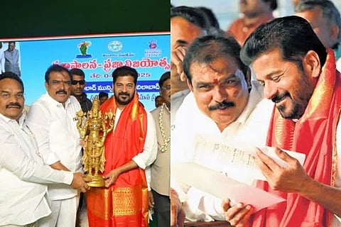 ಸಿಎಂ ರೇವಂತ್ ರೆಡ್ಡಿ ಜೊತೆ ಬಿಜೆಪಿ ಶಾಸಕ ಮತ್ತು ಸಂಸದರು