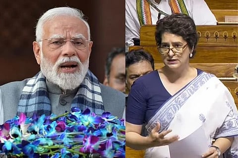 ಪ್ರಧಾನಿ ಮೋದಿ ಮತ್ತು ಕಾಂಗ್ರೆಸ್ ನಾಯಕಿ ಪ್ರಿಯಾಂಕಾ ಗಾಂಧಿ