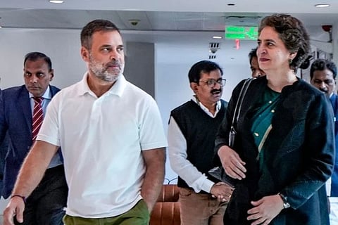 ರಾಹುಲ್ ಗಾಂಧಿ ಮತ್ತು ಪ್ರಿಯಾಂಕಾ ಗಾಂಧಿ