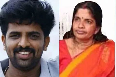 ಮೃತ ಕಲಾಧರನ್ ಮತ್ತು ಅವರ ತಾಯಿ
