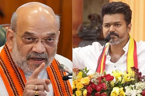  ಕೇಂದ್ರ ಗೃಹಸಚಿವ ಅಮಿತ್ ಶಾ ಮತ್ತು ದಳಪತಿ ವಿಜಯ್ 
