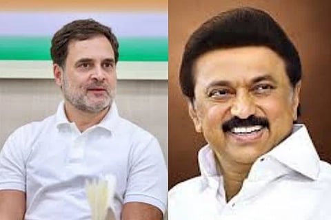 ರಾಹುಲ್ ಗಾಂಧಿ ಮತ್ತು ಸಿಎಂ ಎಂ.ಕೆ.ಸ್ಟಾಲಿನ್