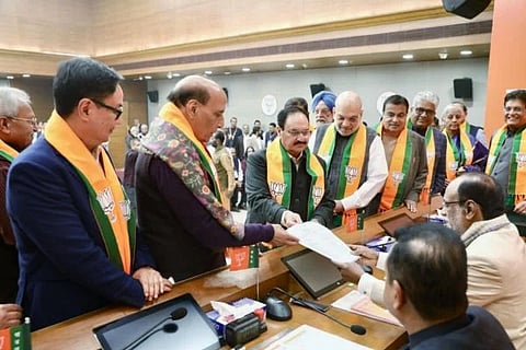 ನಿತಿನ್ ನಬಿನ್ ನಾಮಪತ್ರ ಸಲ್ಲಿಕೆ