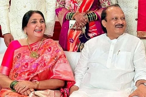 ಸುನೇತ್ರಾ ಪವಾರ್ ಮತ್ತು ಪತಿ ಅಜಿತ್ ಪವಾರ್