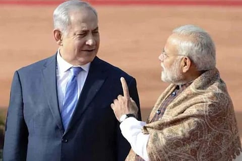 ಪ್ರಧಾನಿ ಮೋದಿ ಮತ್ತು ಬೆಂಜಮಿನ್ ನೆತನ್ಯಾಹು 