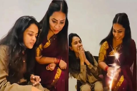ತೆಲುಗು ಬಿಗ್​ಬಾಸ್ ರನ್ನರ್ ಆಪ್ ತನುಜಾ ಮತ್ತು ದುವ್ವಾಲ ಮಾಧುರಿ 