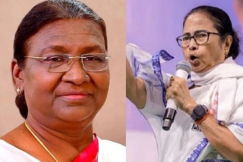 ರಾಷ್ಟ್ರಪತಿ ಮುರ್ಮು ಮತ್ತು ಸಿಎಂ ಮಮತಾ ಬ್ಯಾನರ್ಜಿ