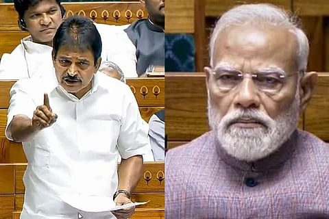 ಕೆ.ಸಿ.ವೇಣುಗೋಪಾಲ್ ಮತ್ತು ಪ್ರಧಾನಿ ಮೋದಿ 