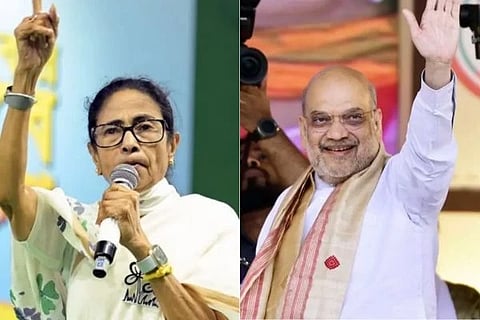 ಸಿಎಂ ಮಮತಾ ಬ್ಯಾನರ್ಜಿ ಮತ್ತು ಅಮಿತ್ ಶಾ