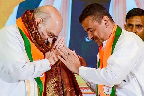 ಅಮಿತ್ ಶಾ ಮತ್ತು ಸುವೇಂದು ಅಧಿಕಾರಿ