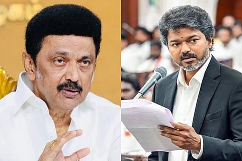 ಎಂ.ಕೆ.ಸ್ಟಾಲಿನ್ ಮತ್ತು ಸಿಎಂ ವಿಜಯ್ 