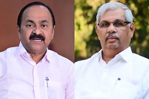 ಕೇರಳ ಸಿಎಂ ವಿ.ಡಿ.ಸತೀಶನ್ ಮತ್ತು ರಾಜ್ಯಪಾಲ ರಾಜೇಂದ್ರ ಅರ್ಲೇಕರ್