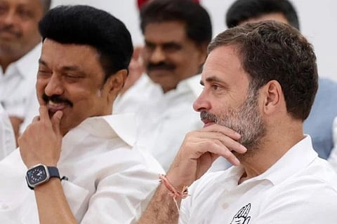 ಎಂ.ಕೆ.ಸ್ಟಾಲಿನ್ ಮತ್ತು ರಾಹುಲ್ ಗಾಂಧಿ