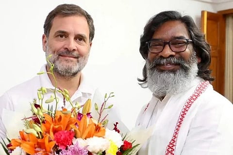 ರಾಹುಲ್ ಗಾಂಧಿ ಮತ್ತು ಸಿಎಂ ಹೇಮಂತ್ ಸೊರೆನ್