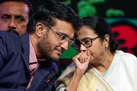 ಸೌರವ್ ಗಂಗೂಲಿ ಮತ್ತು ಮಮತಾ ಬ್ಯಾನರ್ಜಿ
