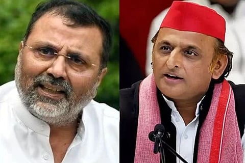 ಸಂಸದ ನಿಶಿಕಾಂತ್ ದುಬೆ ಮತ್ತು ಅಖಿಲೇಶ್ ಯಾದವ್