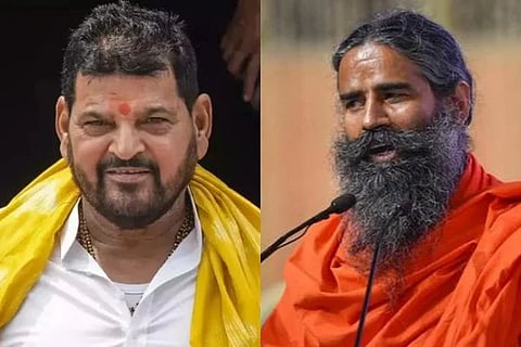 ಬ್ರಿಜ್ ಭೂಷಣ್ ಶರಣ್ ಸಿಂಗ್ ಮತ್ತು ಬಾಬಾ ರಾಮ​ದೇವ್