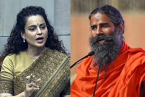 ಕಂಗನಾ ರಣಾವತ್ ಮತ್ತು ಬಾಬಾ ರಾಮದೇವ್ 