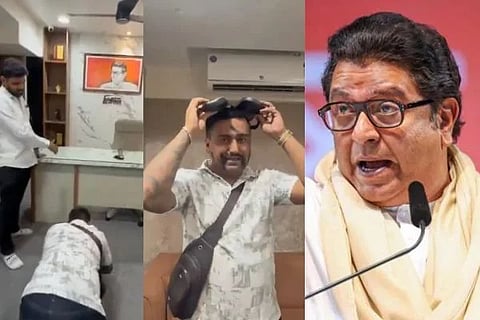ಇನ್‌ಫ್ಲುಯೆನ್ಸರ್​​ ಮೋತೆ ಕ್ಷಮೆ ಕೇಳುತ್ತಿರುವುದು.