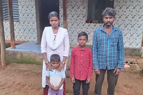 ಪತ್ನಿ, ಮಕ್ಕಳೊಂದಿಗೆ ಚಂದ್ರು.