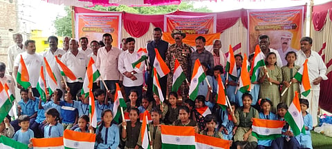 Mahadevapura soldier Ramakrishnappa received a grand welcome