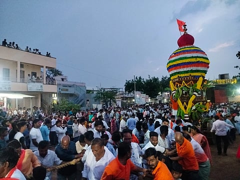 ಭಾಗ್ಯನಗರದ ಶ್ರೀ ಶಂಕರಚಾರ್ಯರ ಮಹಾರಥೋತ್ಸವ ಮಂಗಳವಾರ ಅದ್ದೂರಿಯಾಗಿ ಜರುಗಿತು.