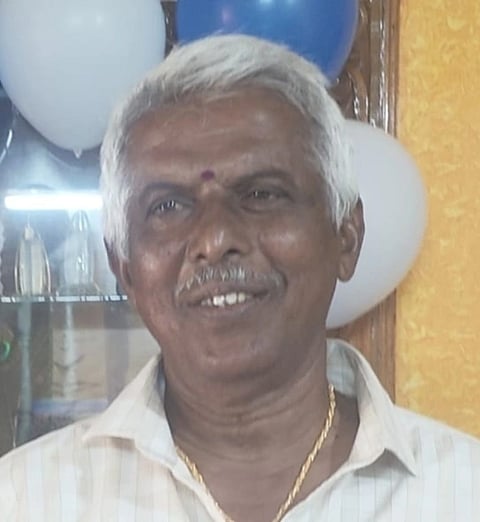 ಅಪಘಾತದಲ್ಲಿ ಮೃತಪಟ್ಟ ನಾರಾಯಣಗೌಡ ಚಿತ್ರ.