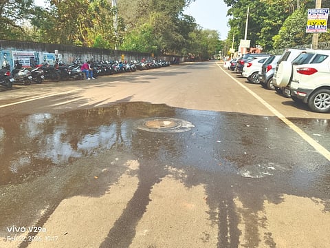 ಪೊಲೀಸ್ ಆಯುಕ್ತರ ಕಚೇರಿ ಪಕ್ಕ ಚರಂಡಿ ನೀರು..