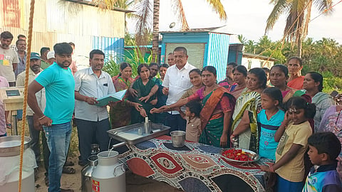 Financial support from dairy farming