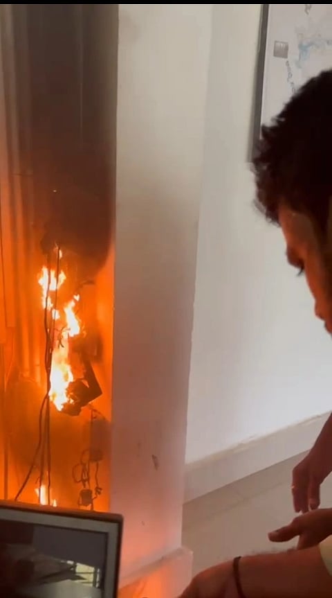 ಆರ್‌ ಟಿಒ ಕಚೇರಿಯಲ್ಲಿ ಬೆಂಕಿ 