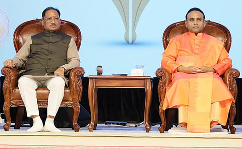 ಸತ್ಯಸಾಯಿ ಸಮ್ಮೇಳನದಲ್ಲಿಛತ್ತೀಸ್‌ಗಢ ಮುಖ್ಯಮಂತ್ರಿ ವಿಷ್ಣು ದೇವ್ ಸಾಯಿ ಹಾಗೂ ಸದ್ಗುರು ಶ್ರೀ ಮಧುಸೂದನ ಸಾಯಿ 