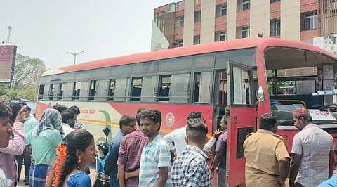 ಕೆಎಸ್‌ಆರ್‌ಟಿಸಿ ಬಸ್ ಬ್ರೇಕ್ ಫೇಲ್