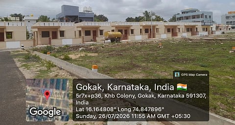  ಗೋಕಾಕ ನಗರದಲ್ಲಿ ನಿರ್ಮಾಣಗೊಂಡಿರುವ ಕೆಎಚ್‌ಬಿ ಬಡಾವಣೆ.