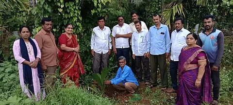 ಸಾಗರ ತಾಲೂಕಿನ ಭೀಮನೇರಿಯಲ್ಲಿ ಸಹಕಾರಿ ಸಪ್ತಾಹ ಅಂಗವಾಗಿ ಆಯೋಜಿಸಿದ್ದ ಪರಿಸರ ದಿನ ಕಾರ್ಯಕ್ರಮದಲ್ಲಿ ಬ್ಯಾಂಕಿನ ಅಧ್ಯಕ್ಷ ಗಣಪತಿ ಸಸಿ ನೆಟ್ಟರು. ಕೃಷ್ಣಮೂರ್ತಿ, ನಿರಂಜನ, ಎಂ.ಕೆ.ದೇವಪ್ಪ, ರಮೇಶ್ ಭಟ್, ಜಯಾ ಆರ್.ಪೈ, ಶಿವಲೀಲಾ, ಶಂಕರಪ್ಪ, ಆಂಜನೇಯ ಇತರರಿದ್ದರು.
