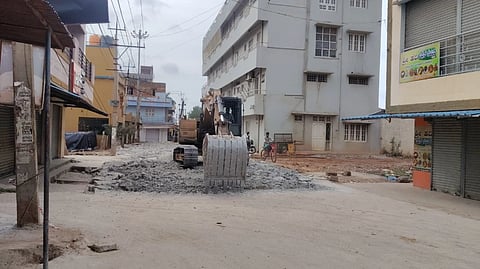 They tore up the existing road and left it in a wretched state!