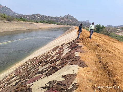 ಕೊಪ್ಪಳ ತಾಲೂಕಿನ ಬಸಾಪುರ ಬಳಿ ತುಂಗಭದ್ರಾ ಎಡದಂಡೆ ನಾಲೆ ರಿಪೇರಿ ಮುಗಿದಿದ್ದು ಕಾಲುವೆಗೆ ನೀರು ಹರಿಸಲಾಯಿತು. 